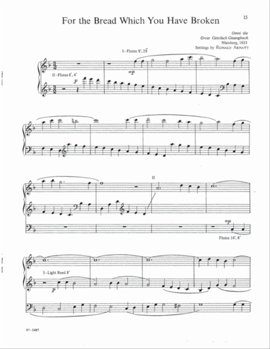 Hymn Preludes for Holy Communion, Vol. II Organ scores gallery preview page 5