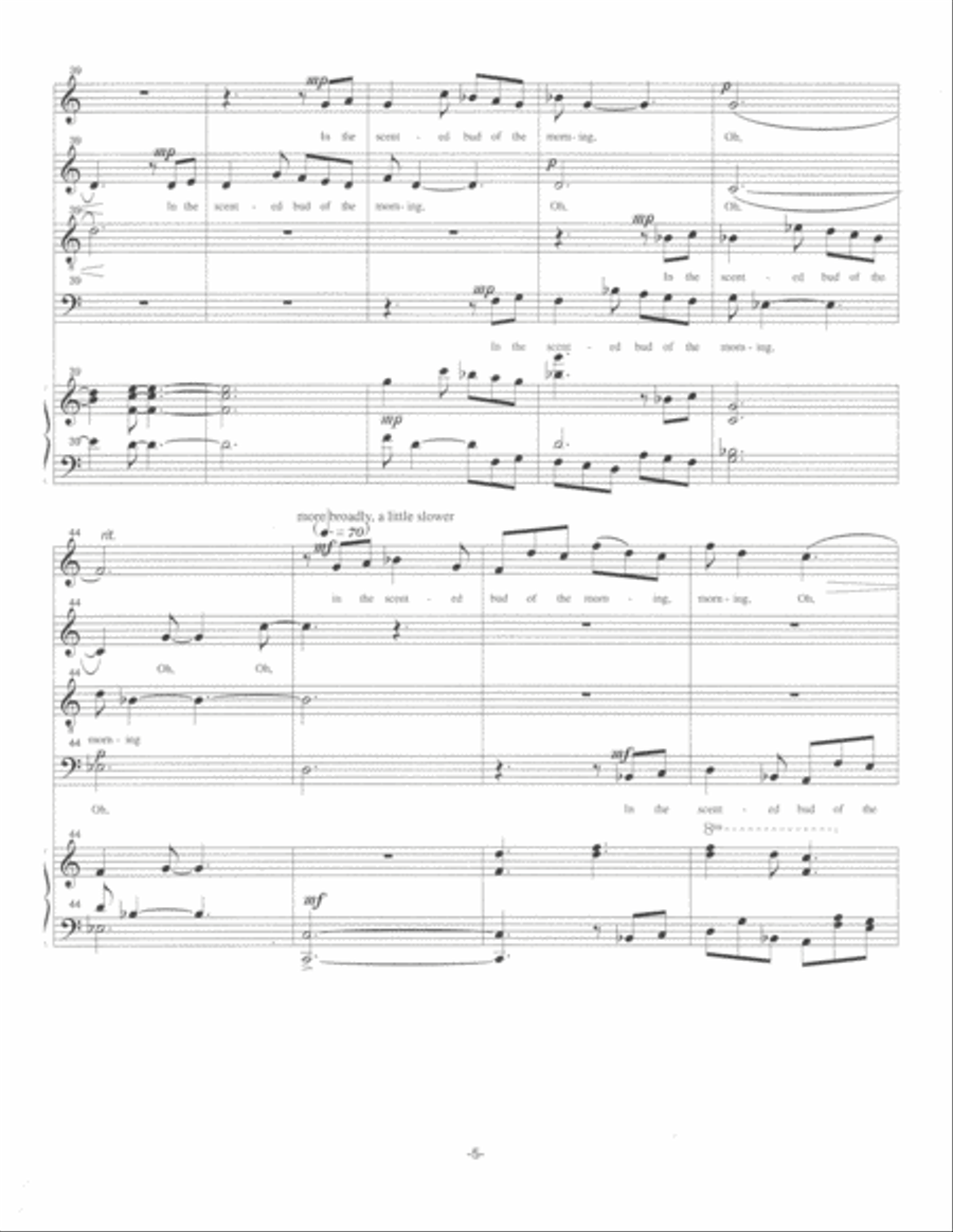 The Daisies 4-Part scores gallery preview page 6