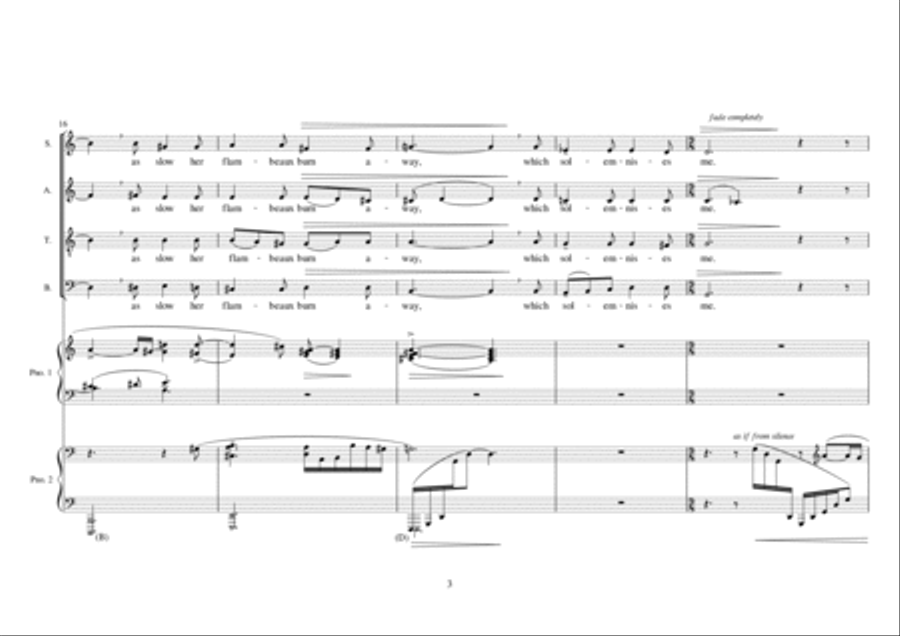 A Something in a Summer's Day 4-Part scores gallery preview page 4