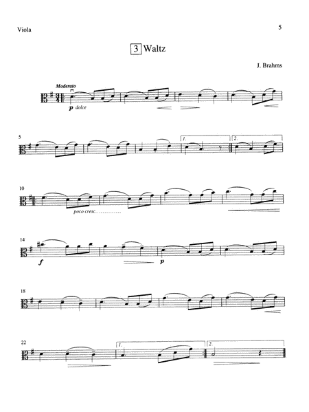 String Quartets for Beginning Ensembles, Volume 2: Viola