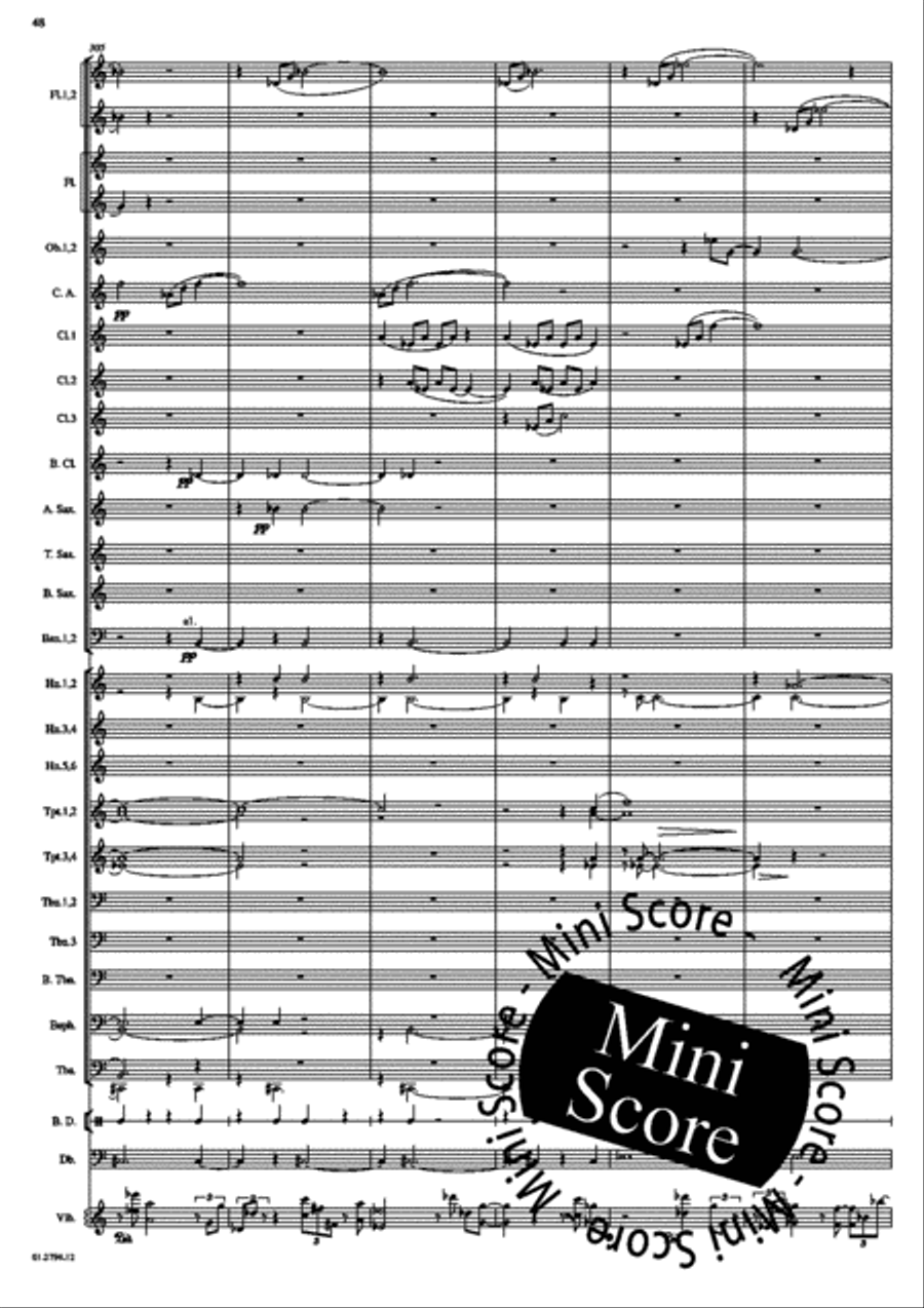 Concerto for Percussion and Band Concert Band scores gallery preview page 52