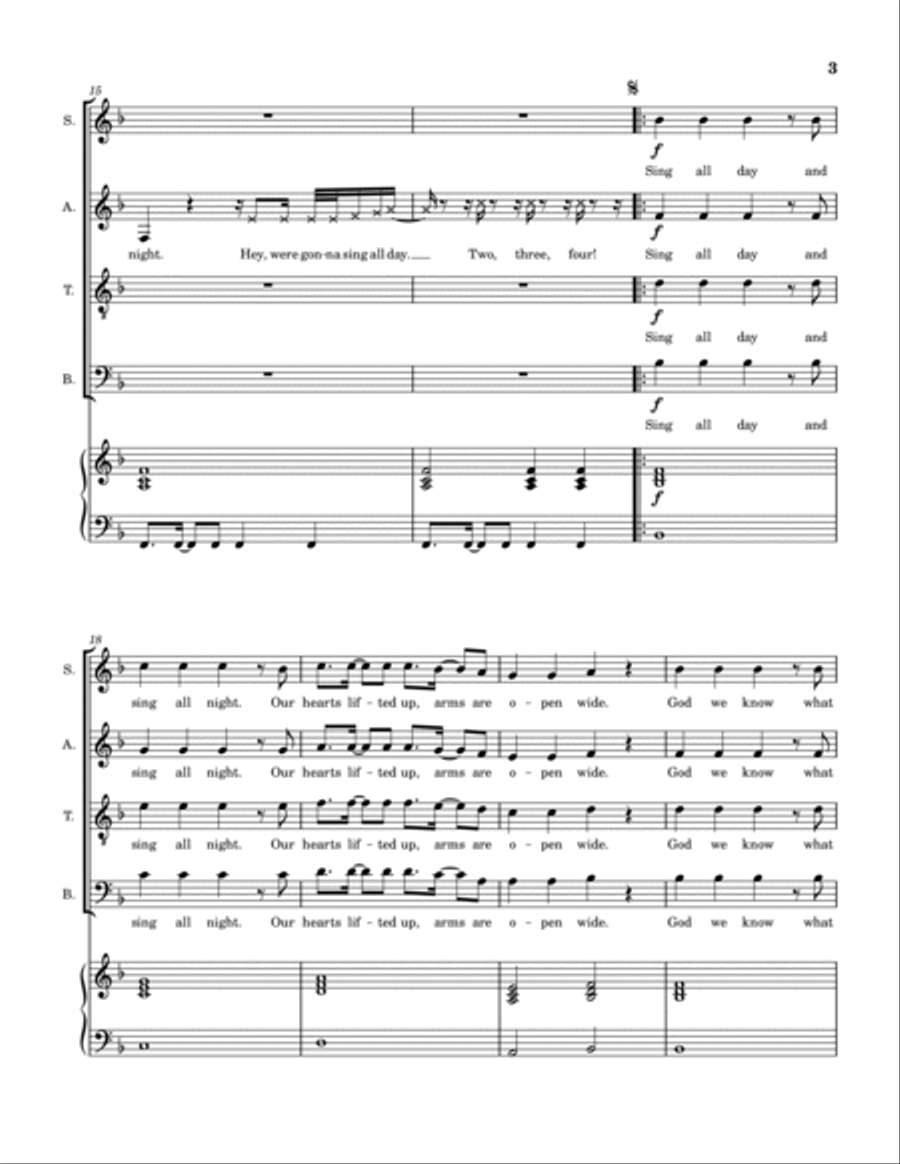 Praise Opens Prison Doors 4-Part scores gallery preview page 4