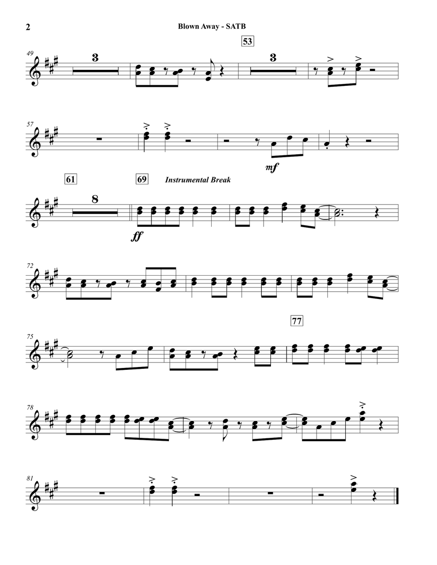 Blown Away Concert Band scores gallery preview page 2
