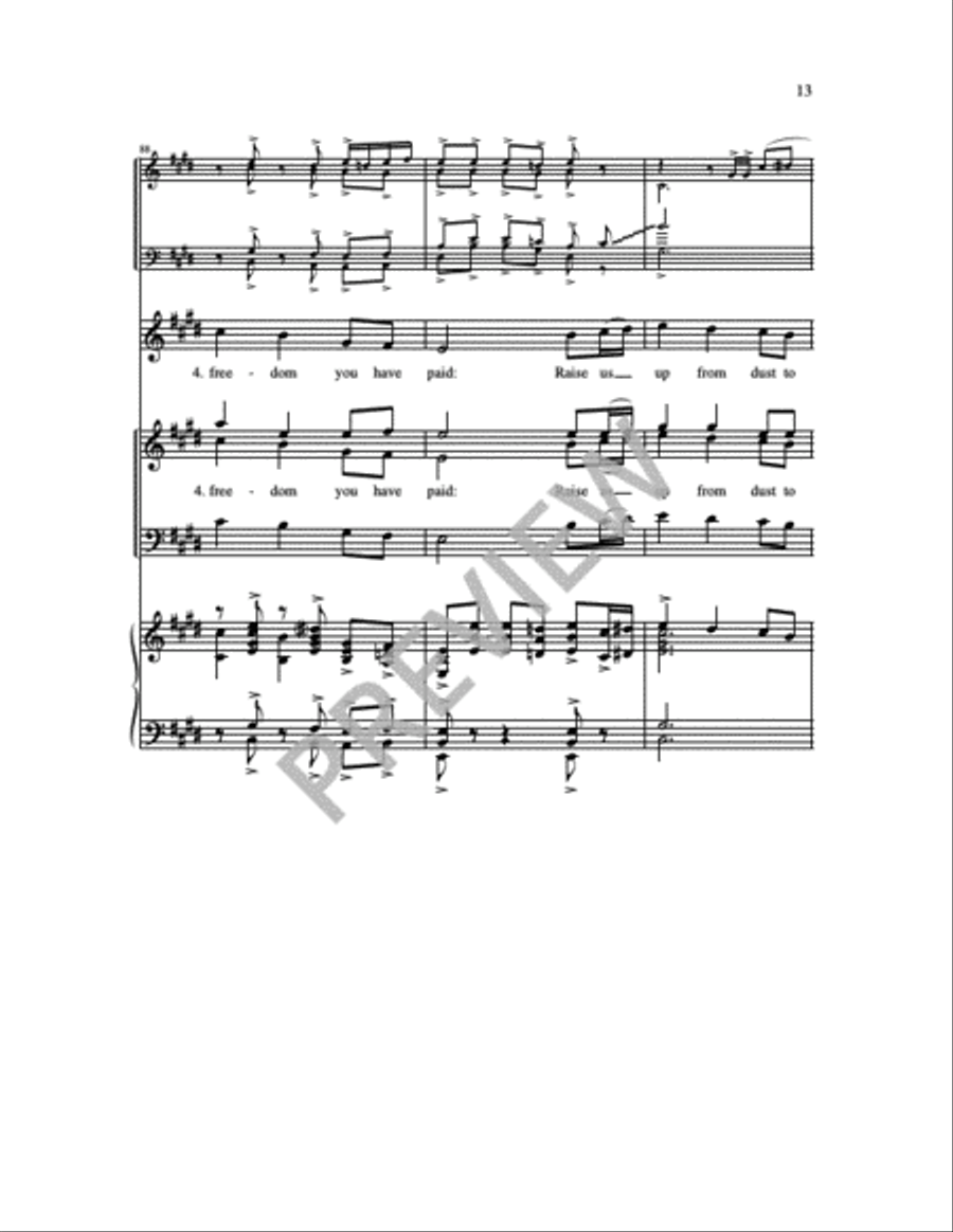 God, We Praise You 4-Part scores gallery preview page 6