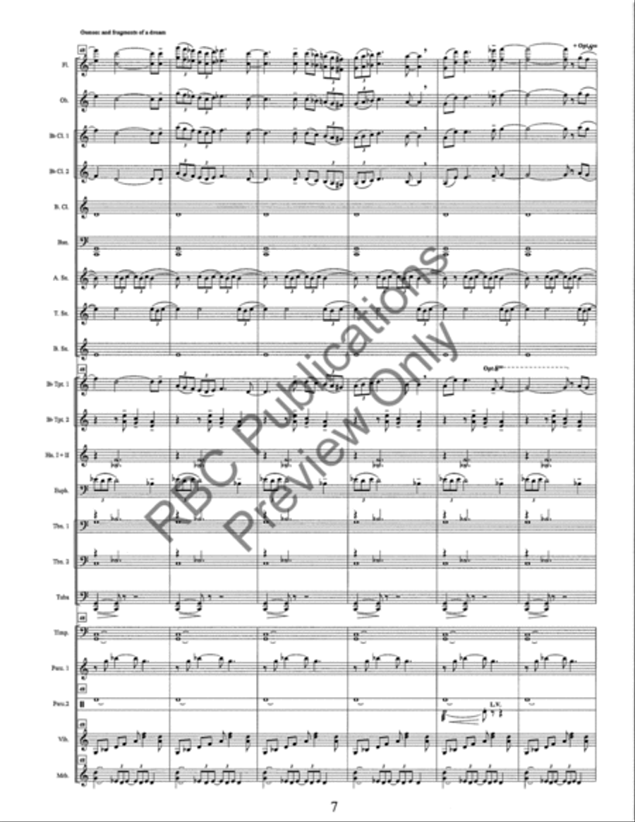 And Fragments Of A Dream And Fragments Of A Dream Concert Band scores gallery preview page 10