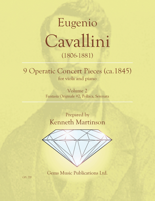 Book cover for 9 Operatic Concert Pieces, Vol. 2