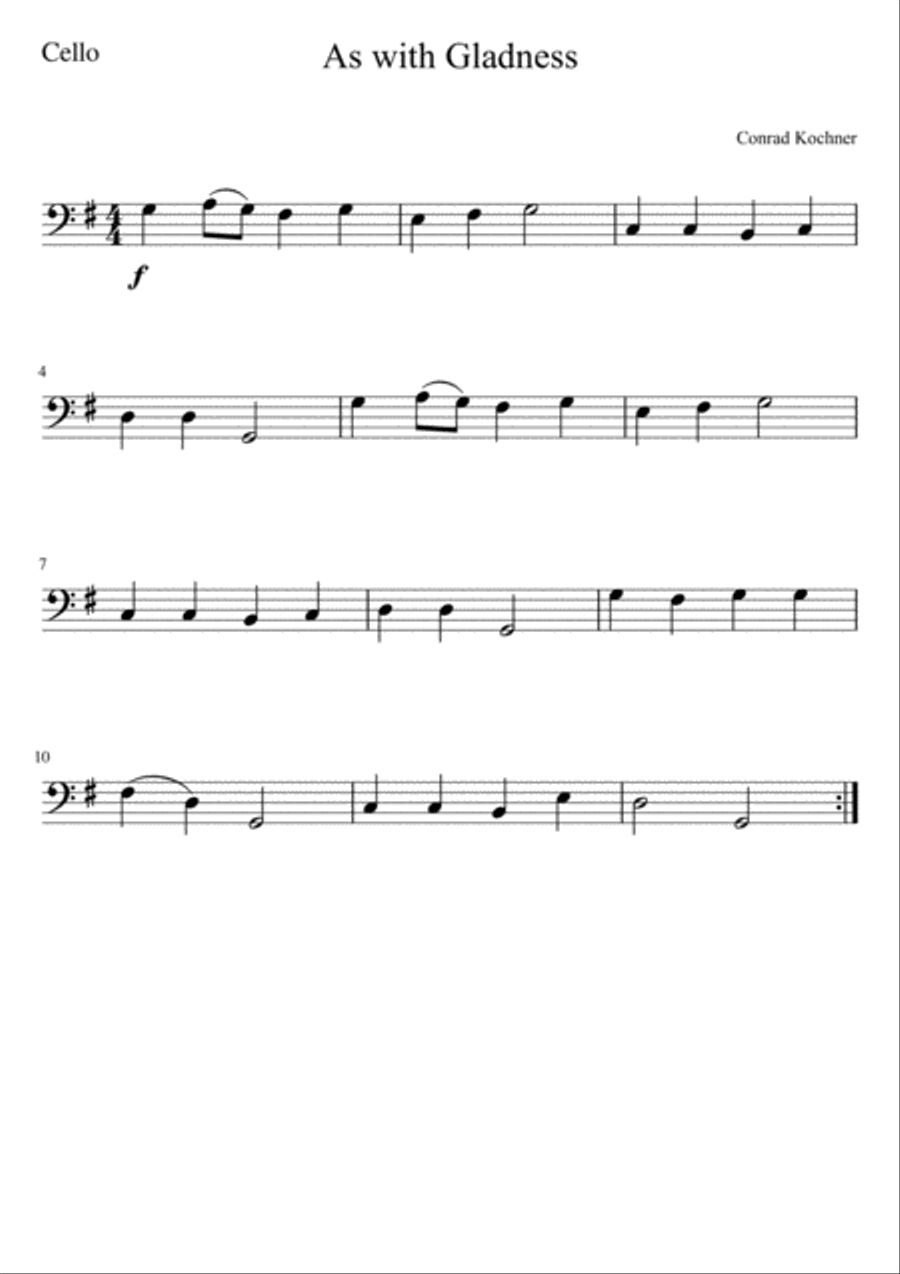 As With Gladness As With Gladness String Quartet scores gallery preview page 3