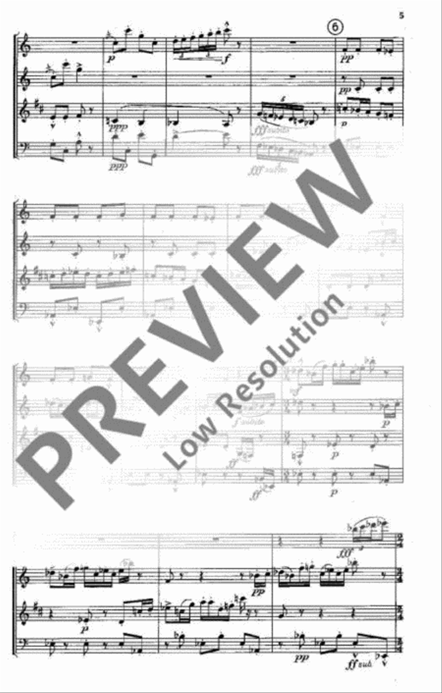 Quartet Bassoon scores gallery preview page 6