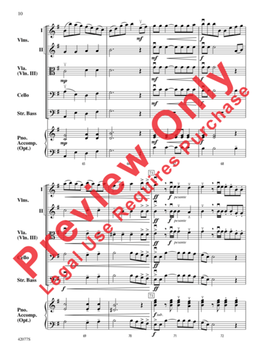 The Explorers String Orchestra scores gallery preview page 12