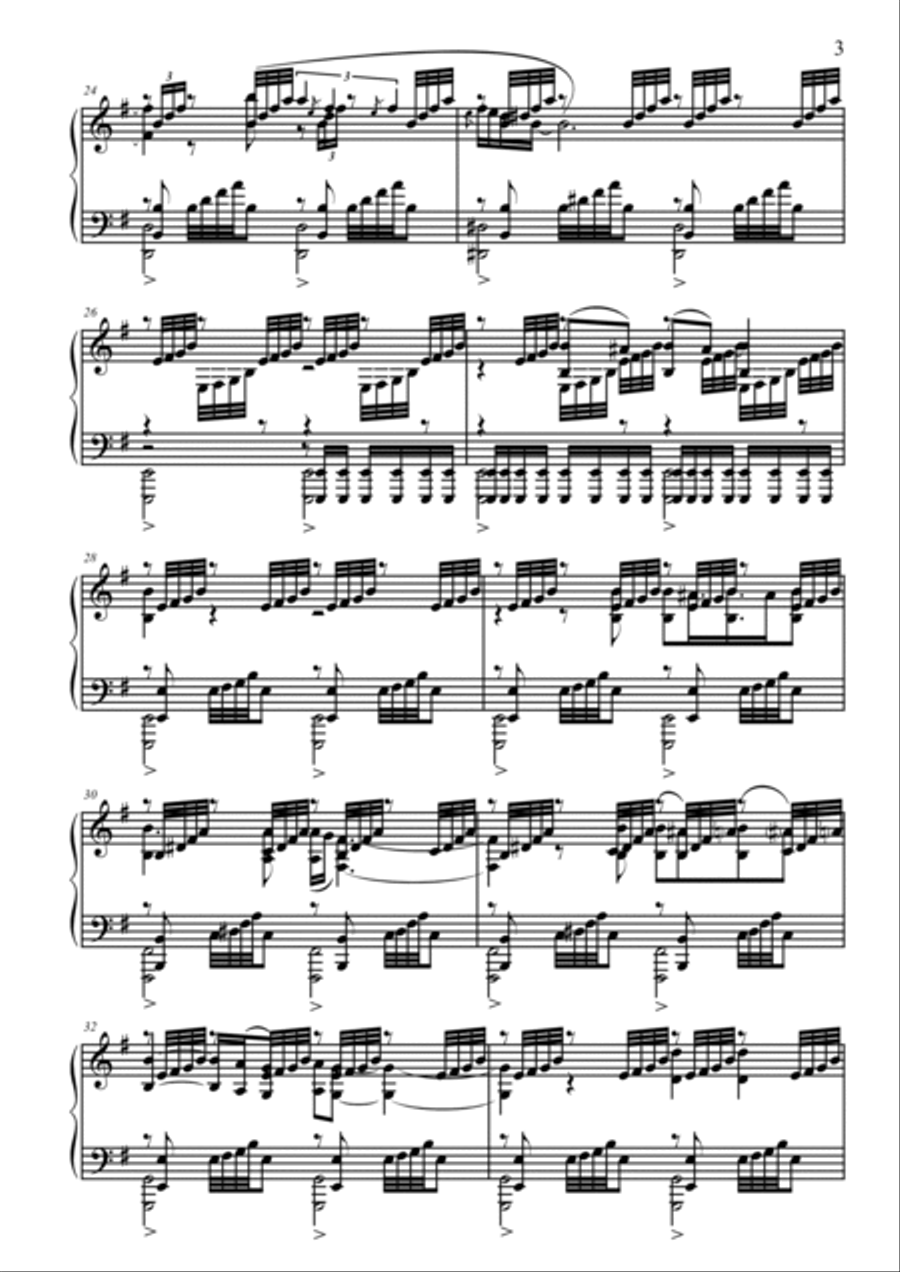 Space Dementia Piano Solo scores gallery preview page 3