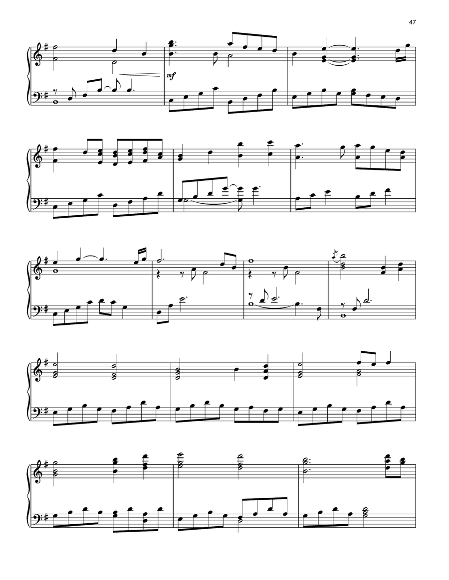 Nightingale Piano Solo scores gallery preview page 5