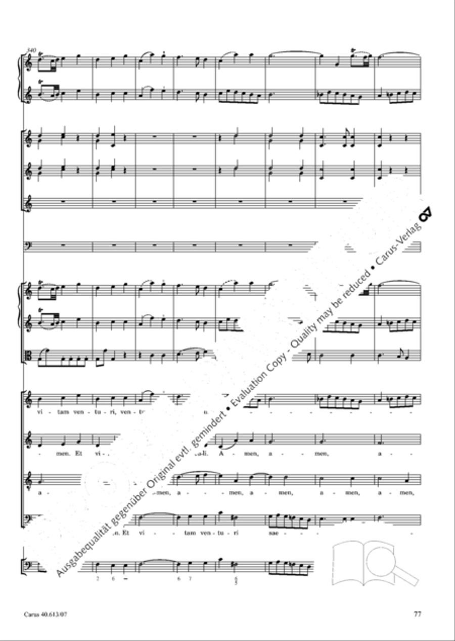 Mass in C (Missa in C) Mass in C (Missa in C) 4-Part scores gallery preview page 84