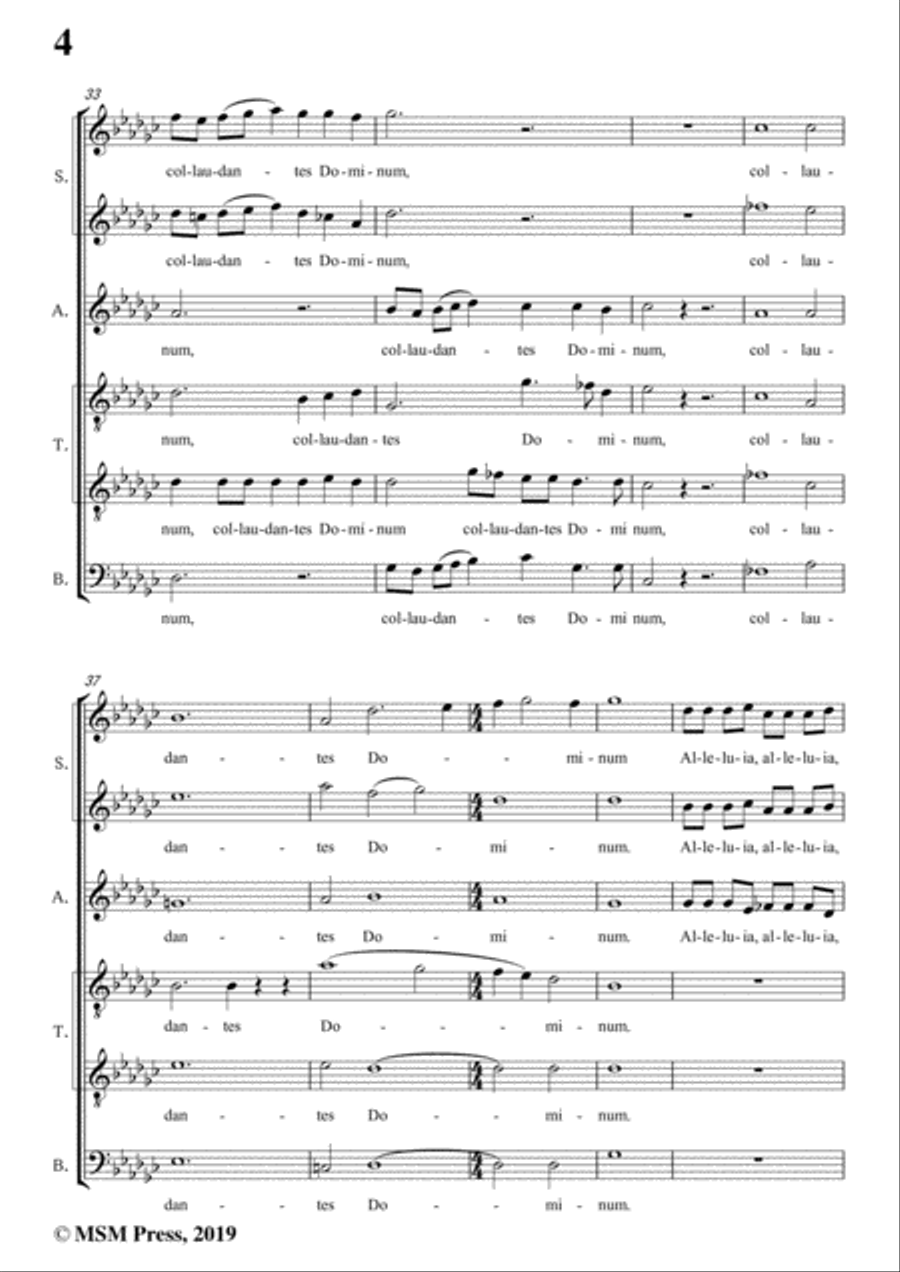 Dering-Quem vidistis,pastores,in G flat Major,A cappella 4-Part scores gallery preview page 6