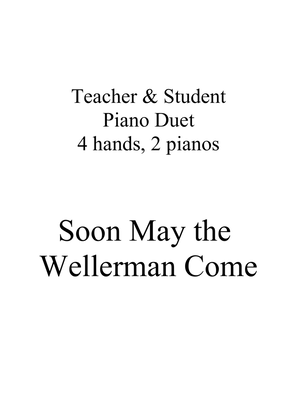 Book cover for Soon May the Wellerman Come - Sea Shanty - Piano duet (Teacher/student) - 4 hands, 2 pianos