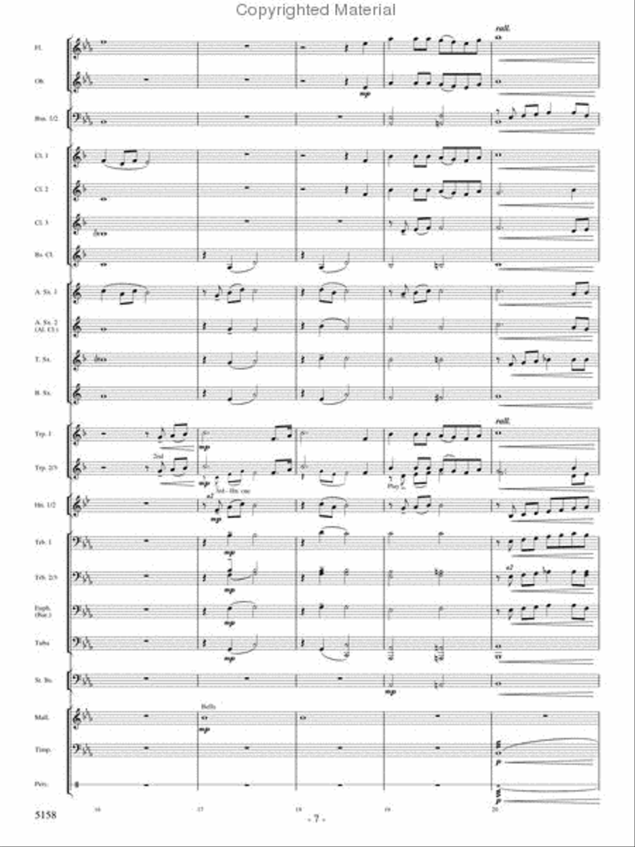 Lest We Forget Concert Band scores gallery preview page 5