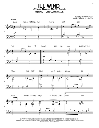 Ill Wind (You're Blowin' Me No Good) [Jazz version] (arr. Brent Edstrom)