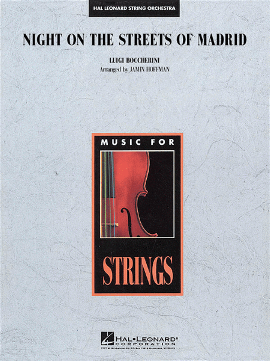 Night on the Streets of Madrid String Orchestra scores gallery preview page 1