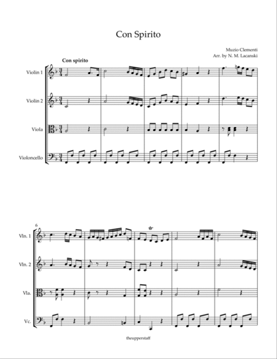 Con Spirito String Quartet scores gallery preview page 2