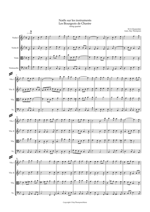 Charpentier: Noëls sur les instruments H534: Les Bourgeois de Chastre - string quartet