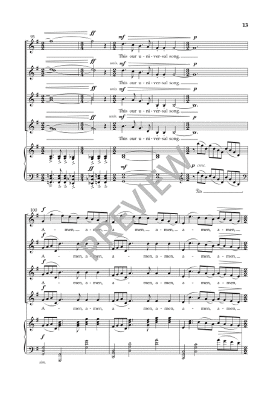 Universal Song Universal Song SSAA scores gallery preview page 14