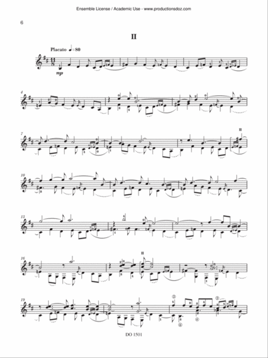 Jeux impairs Classical Guitar scores gallery preview page 6