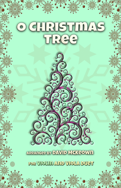O Christmas Tree, (O Tannenbaum), Jazz style, for Violin and Viola Duet