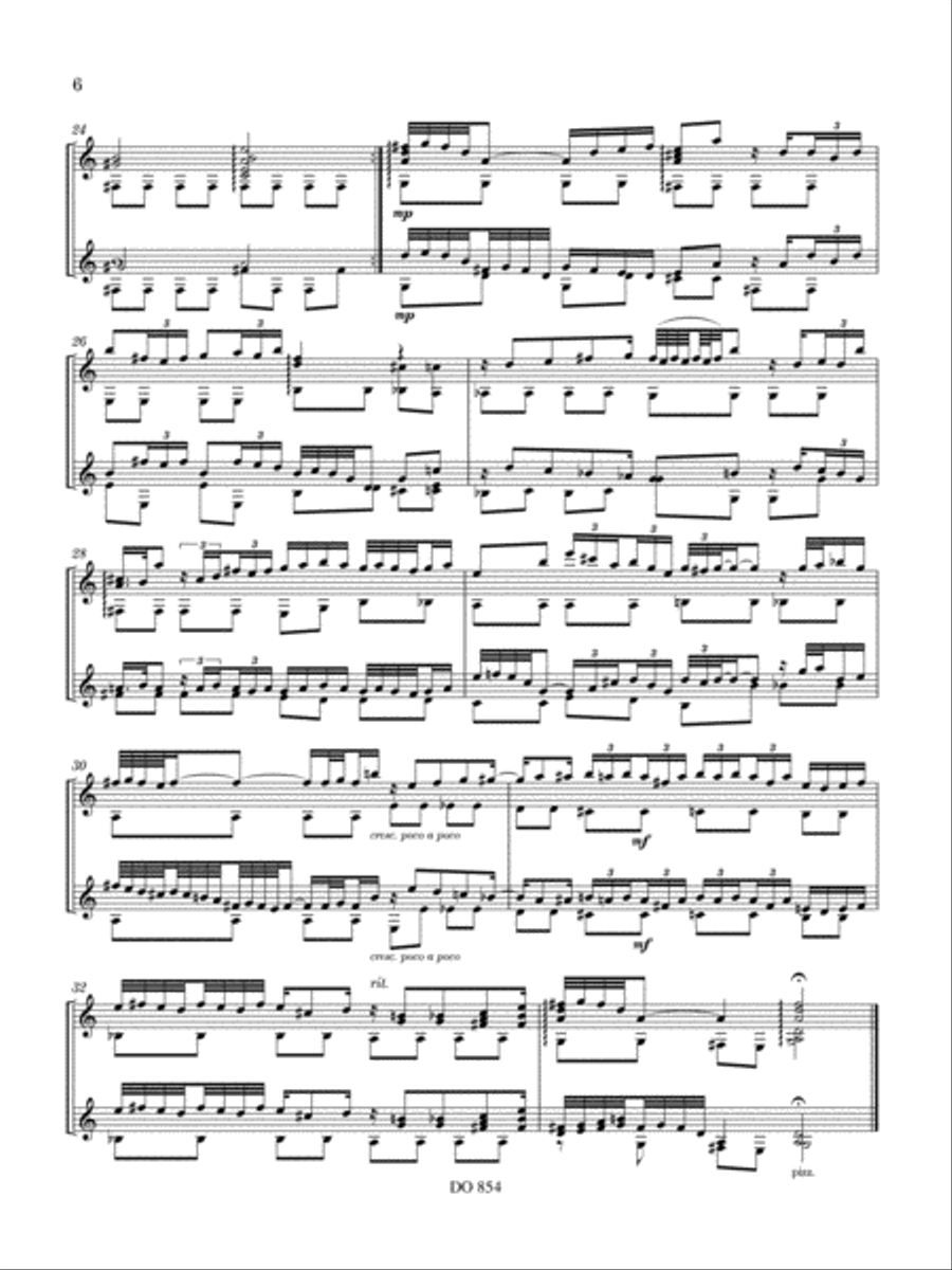 Adagio, opus 44c Classical Guitar scores gallery preview page 6