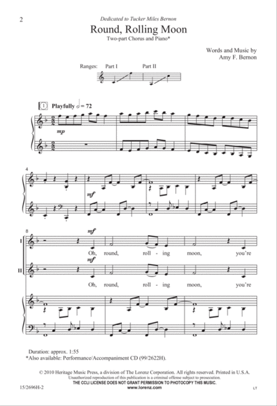 Round, Rolling Moon 2-Part scores gallery preview page 3