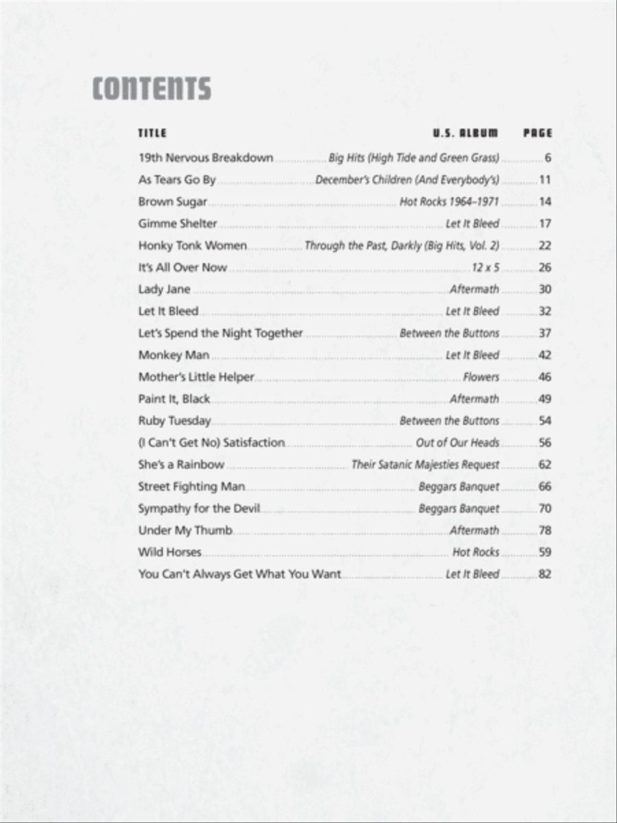 The Rolling Stones Sheet Music Anthology Easy Piano scores gallery preview page 2