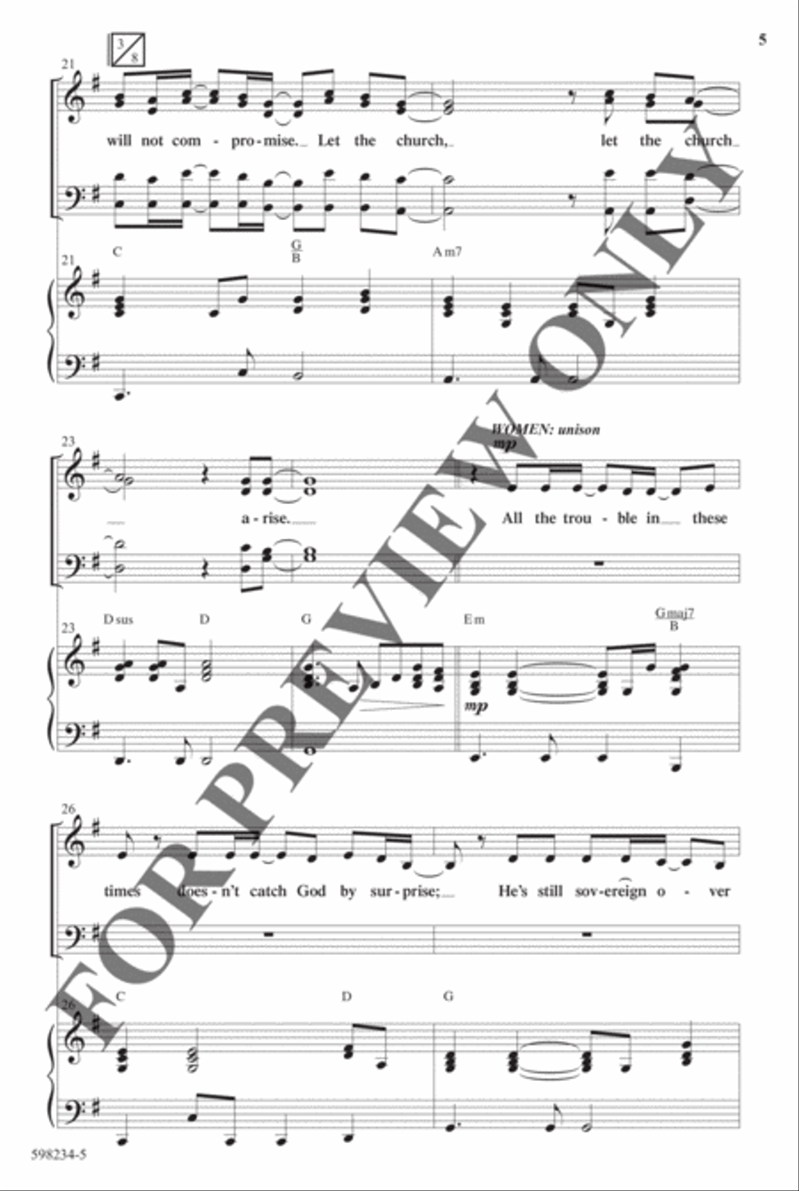 Let the Church Arise - Anthem Choir scores gallery preview page 5