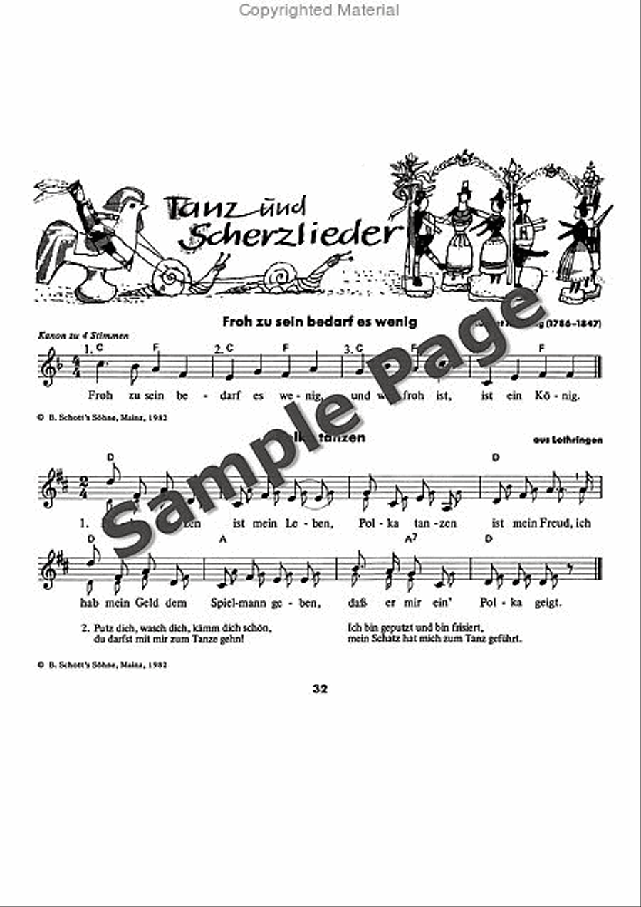Es tonen die Lieder Recorder scores gallery preview page 33