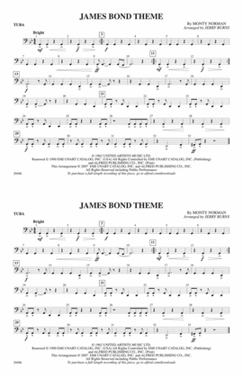 Book cover for James Bond Theme: Tuba