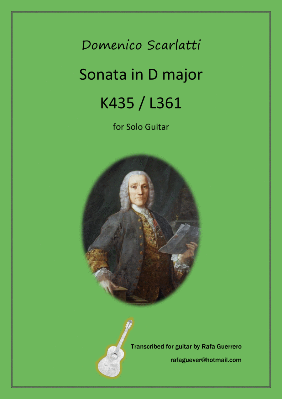 Sonata K435 / L361 Acoustic Guitar scores gallery preview page 1