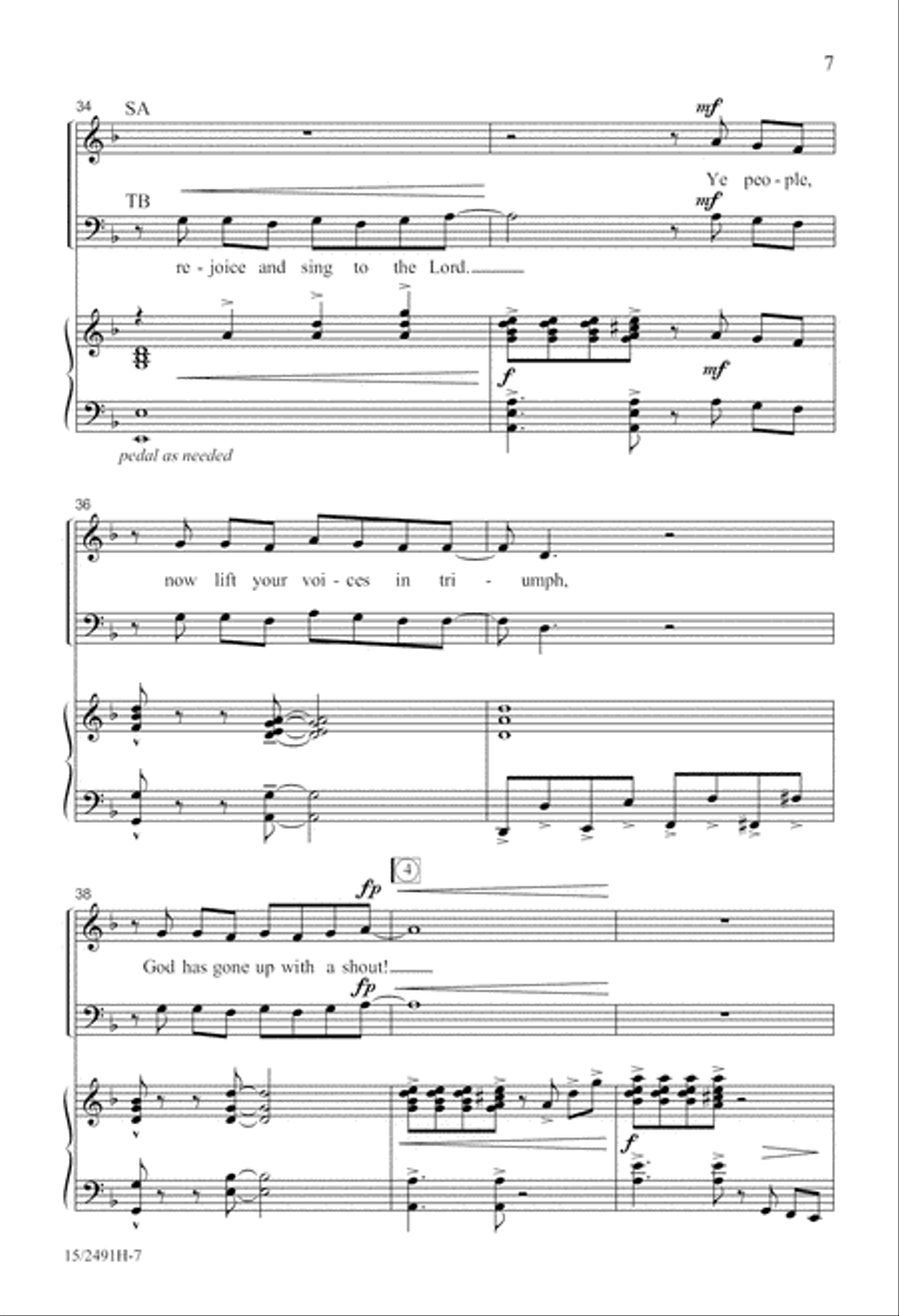 O Clap Your Hands O Clap Your Hands 4-Part scores gallery preview page 8