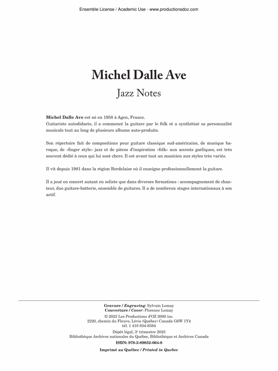 Jazz Notes Electric Guitar scores gallery preview page 1