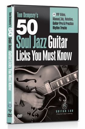 Book cover for 50 Soul Jazz Licks You Must Know DVD