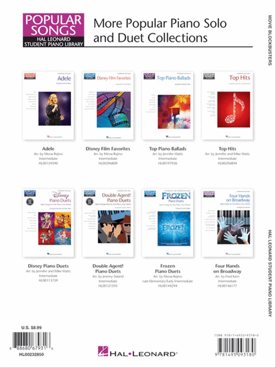 Movie Blockbusters - Popular Songs Series Piano Method scores gallery preview page 6