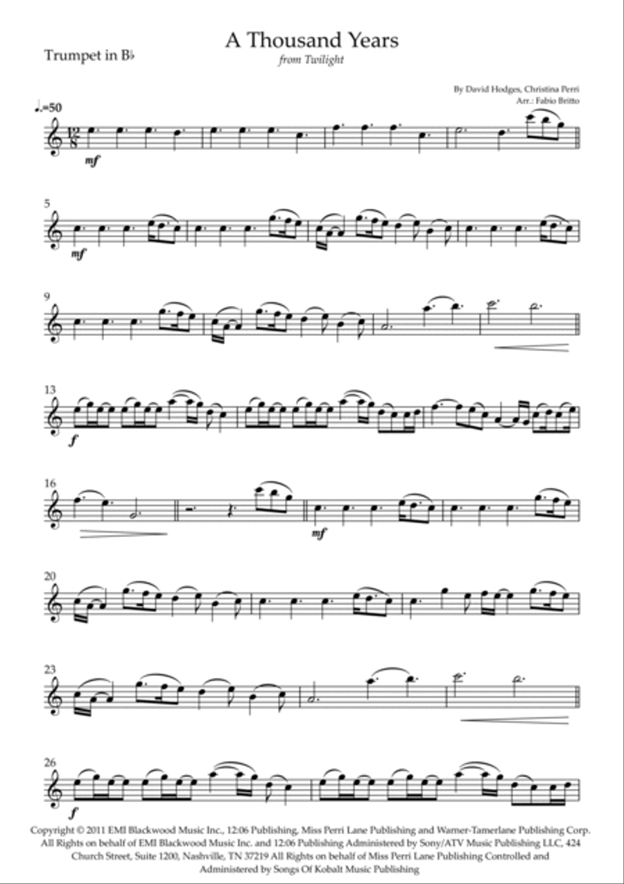 A Thousand Years A Thousand Years Brass Ensemble scores gallery preview page 5