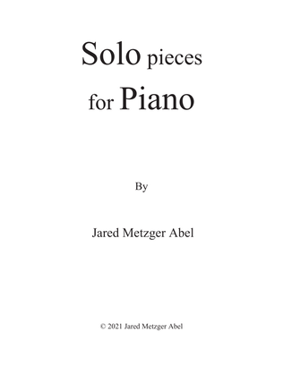 Book cover for Solo Pieces for Piano