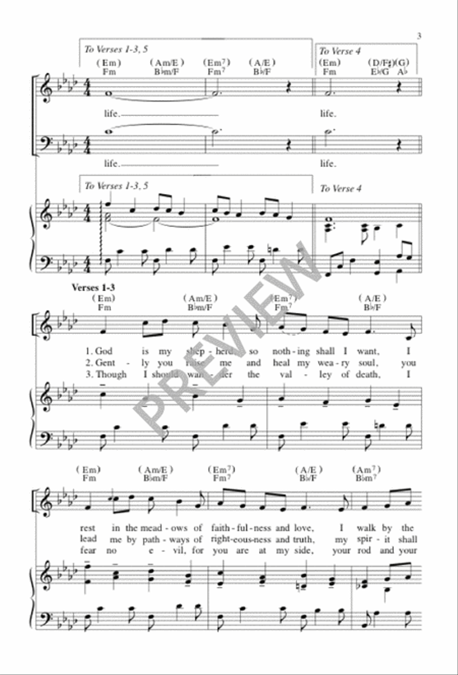 Shepherd Me, O God 2-Part scores gallery preview page 2