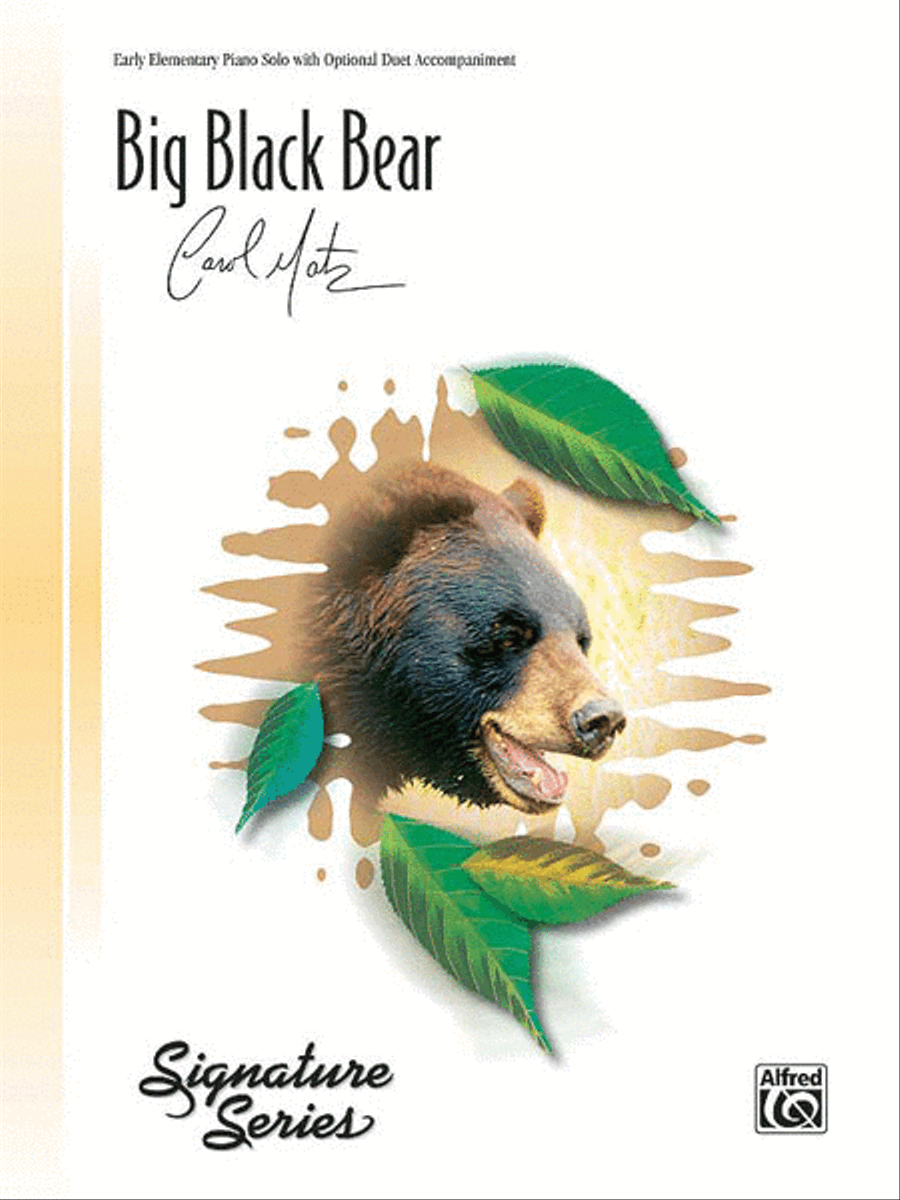 Big Black Bear Easy Piano scores gallery preview page 1