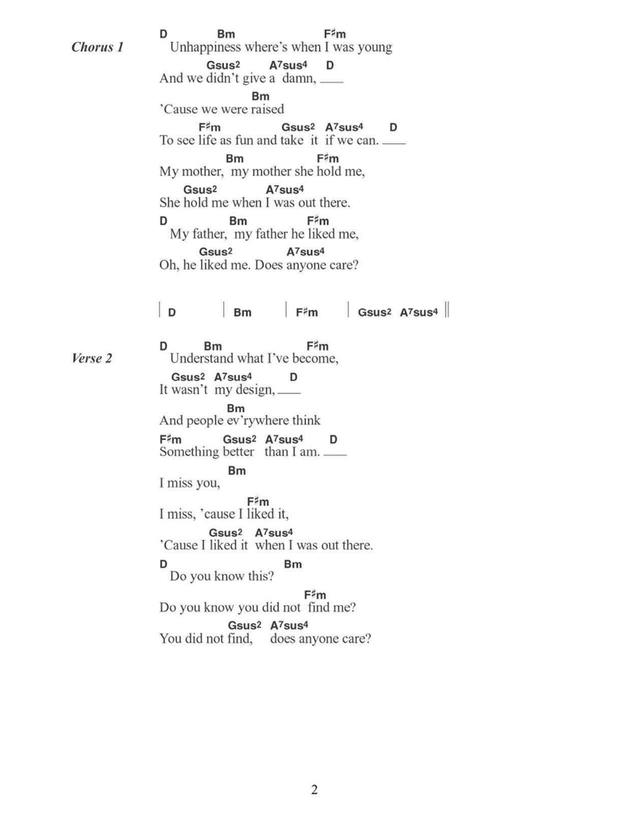 Ode To My Family Ode To My Family Acoustic Guitar scores gallery preview page 2