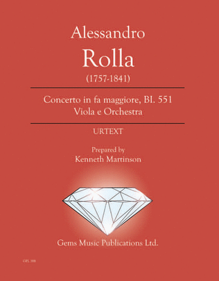 Concerto in fa maggiore, BI. 551 Viola e Orchestra