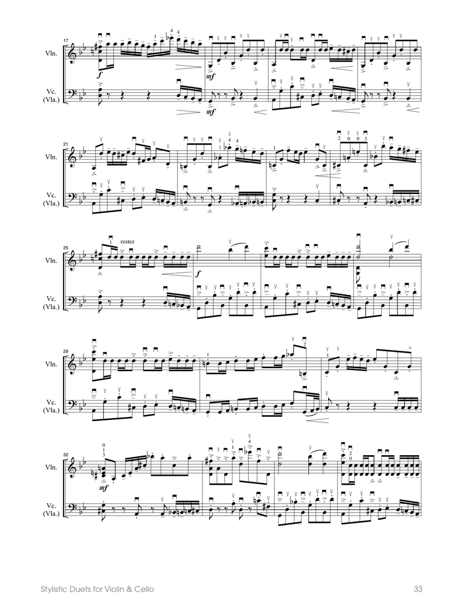 Tango Eight (violin-cello) String Duet scores gallery preview page 2