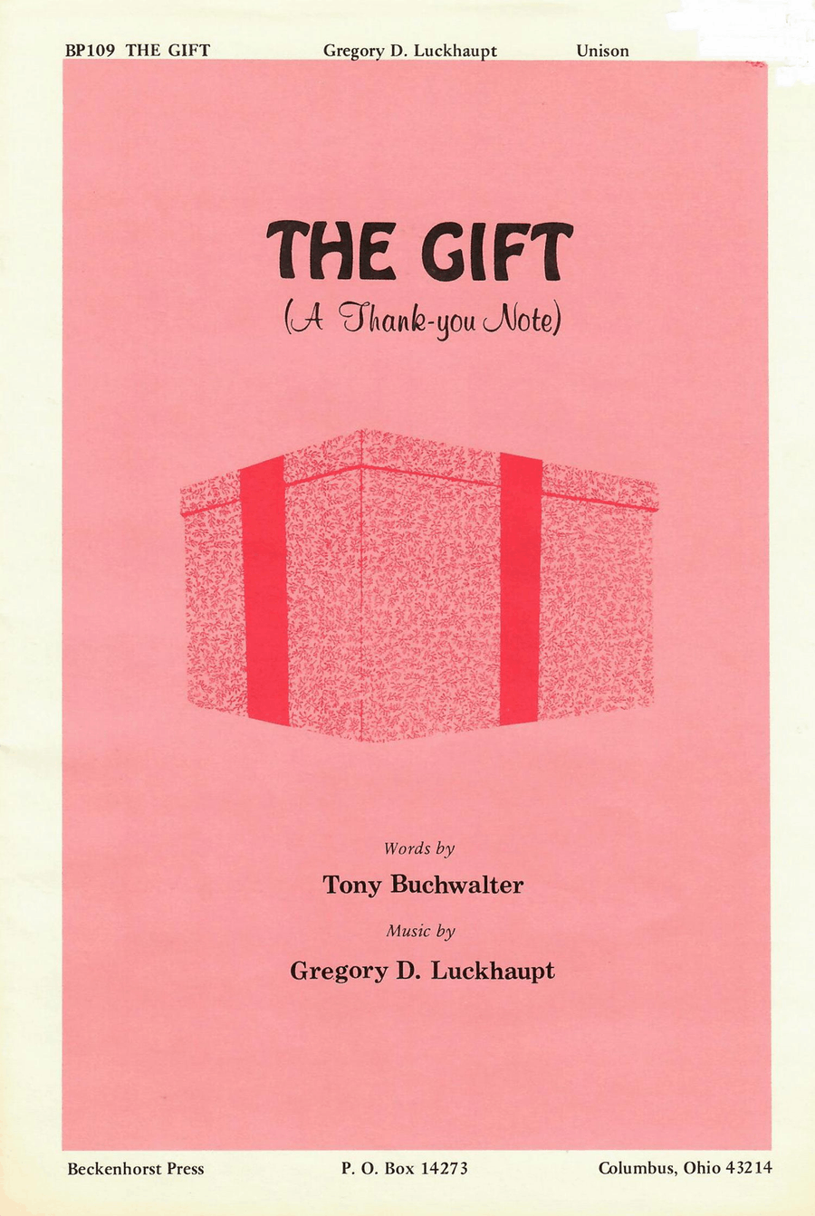 Gift, The Gift, The Unison Choir scores gallery preview page 1