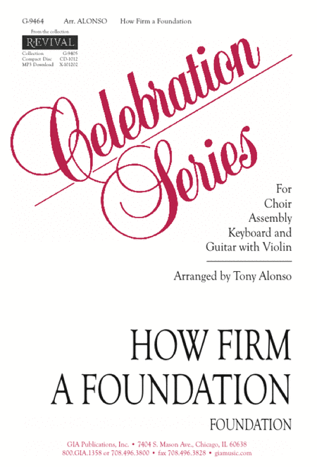 How Firm a Foundation - Guitar edition