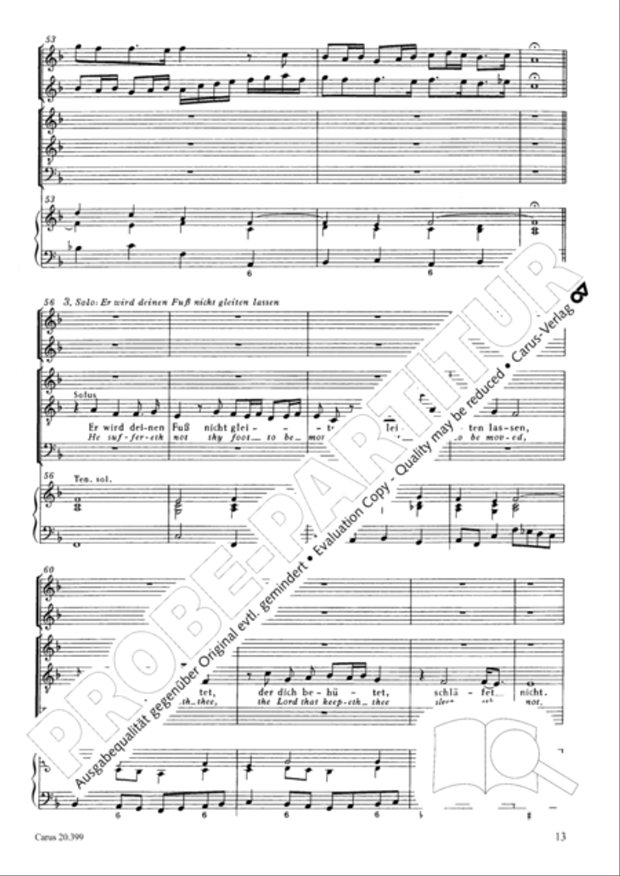I lift up mine eyes (Ich hebe meine Augen auf zu den Bergen) ATB scores gallery preview page 14