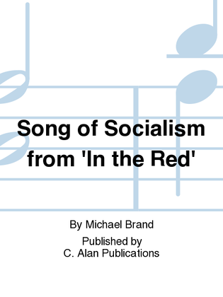 Book cover for Song of Socialism from 'In the Red'