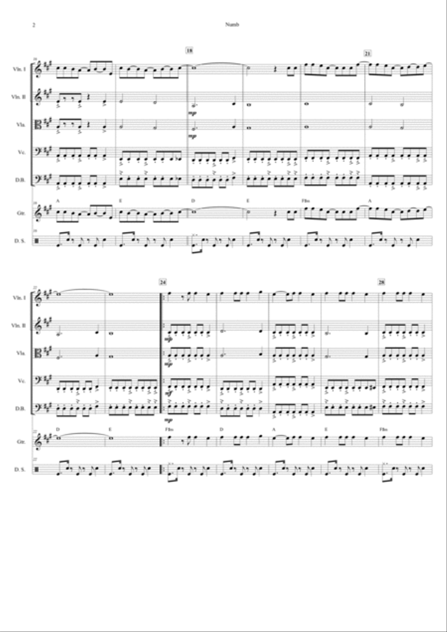 Numb String Orchestra scores gallery preview page 3