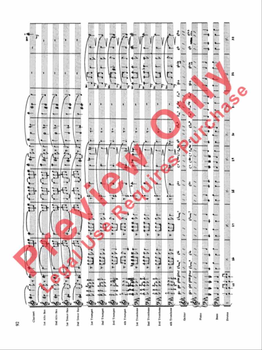 Original Big Band Sounds Big Band scores gallery preview page 93